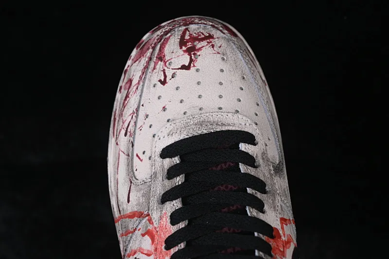 All categories Nk Air Force 1 Air Force series Nk Air Force 1 Low Air Force low-top Nike Air Force 1'07 Low Hand-painted graffiti Gothic bloodstains Air Force 1 low-top casual sneakers XL2132-888